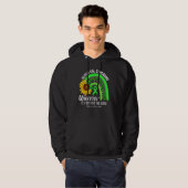 Alpha Gal Syndrom Sunflower Rainbow Awareness Hoodie (Voorkant volledig)