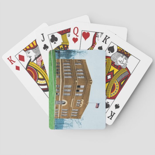 Alpha-geconsolideerde schoolspelkaarten pokerkaarten (Achterkant)