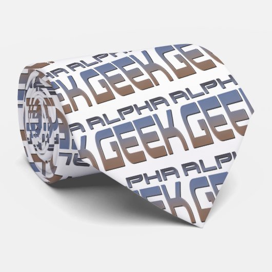 Alpha Geek Stropdas (Opgerold)
