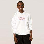 Alpha Generatie Hoodie | Geboren sinds 2010 | Leid (Voorkant volledig)