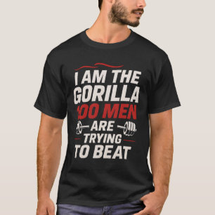 Alpha Gorilla Gym Krachttraining Grappige Vetgedru T-shirt