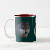 Alpha Grey Wolf Collectie Tweekleurige Koffiemok (Links)