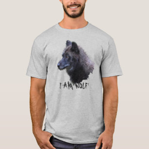 Alpha Grey Wolf Head Wildlife T-shirt