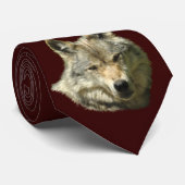 Alpha Grey Wolf Necktie Collectie Stropdas (Opgerold)
