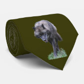 Alpha Grey Wolf Necktie Collectie Stropdas (Opgerold)