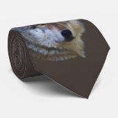 Alpha Grey Wolf Wildlife Collectie Stropdas (Opgerold)