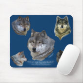 Alpha Grey Wolf Wildlife Supporter Collectie Muismat (Met muis)