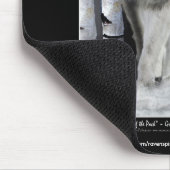 ALPHA GREY WOLF Wildlife Supporter Mousepad Muismat (Hoek)