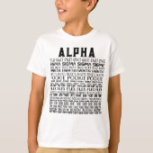 ALPHA GYATT SIGMA T-SHIRT VOOR KINDEREN (Voorkant)