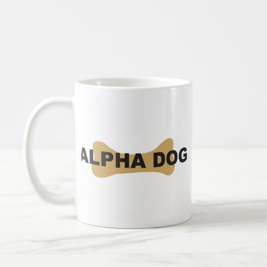 Alpha hond koffiemok (Links)