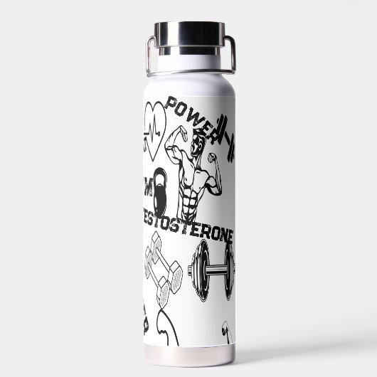 Alpha Hydration Flask Dumbbell Aders Design Waterfles (Achterkant)