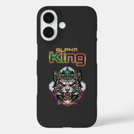 Alpha king motivational iPhone 16 hoesje