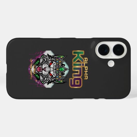 Alpha king motivational Case-Mate iPhone case (Achterkant (horizontaal))