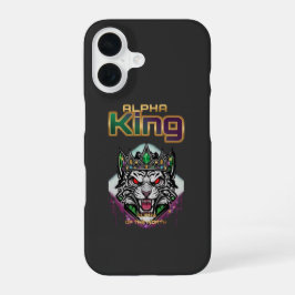 Alpha king motivational iPhone 16 hoesje