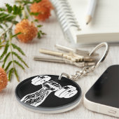 Alpha Lifter Black Sleutelhanger Spierontwerp (Voorkant Rechts)