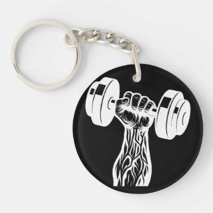 Alpha Lifter Black Sleutelhanger Spierontwerp