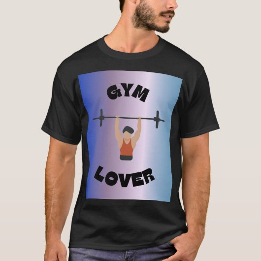 Alpha Lifter Zwart T-shirt – Gym draag (Voorkant)