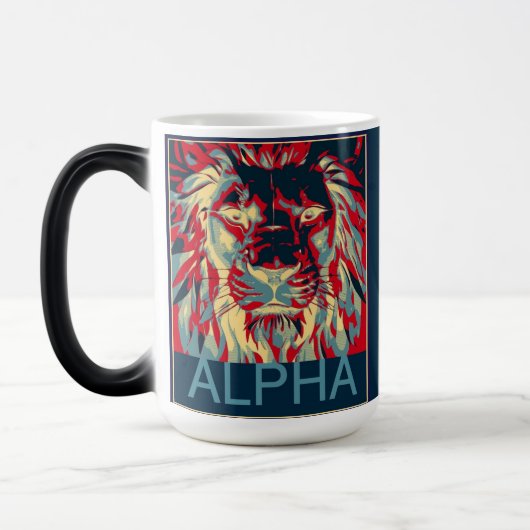 Alpha Lion Magische Mok (Links)