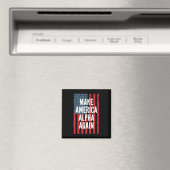 Alpha Make America Again Vierde Juli Onafhankelijk Magneet (Insitu (Vaatwasser))