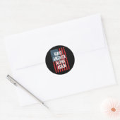 Alpha Make America Again Vierde Juli Onafhankelijk Ronde Sticker (Envelop)