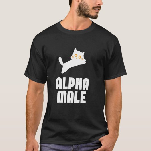 Alpha man funny Kitten Meme Kat Liefhebber Schatti T-shirt (Voorkant)