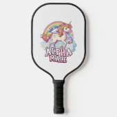 Alpha Mannelijke Eenhoorn Pickleball Paddle (Voorkant)