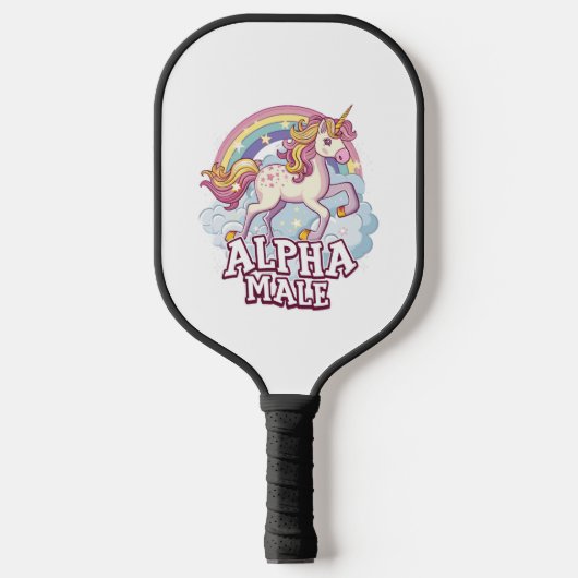 Alpha Mannelijke Eenhoorn Pickleball Paddle (Voorkant)