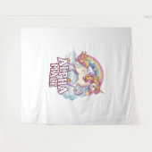 Alpha Mannelijke Eenhoorn Wandkleed (Voorkant (horizontaal))