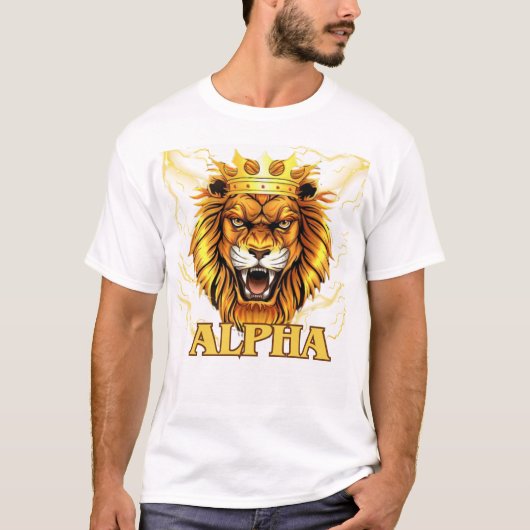 alpha mannetje t-shirt (Voorkant)