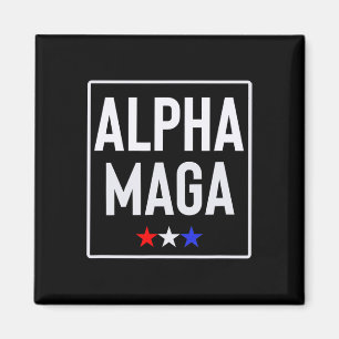 Alpha Mega Trump 2024 Verkiezingsontwerp Magneet