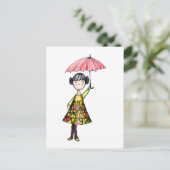 Alpha meisje briefkaart (Staand voorkant)