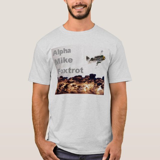 Alpha Mike Foxtrot T-shirt (Voorkant)