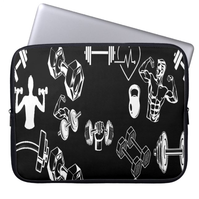 Alpha Mindset Laptop Zwart Sleeve (Voorkant)