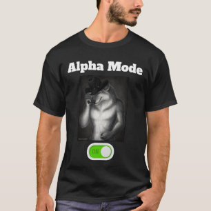 Alpha Modus Aan Wolf Shirt