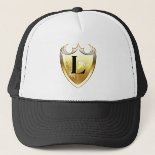 Alpha Monogram L artistieke letter alledaagse stij Trucker Pet