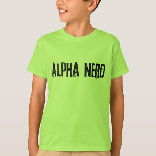 ALPHA NERD Fun T-shirt (Voorkant)