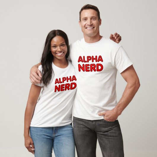 Alpha Nerd Grappig T-shirt (Unisex)