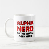 Alpha Nerd Grappige Mok (Links)