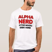 Alpha Nerd Grappige T-shirt (Voorkant)