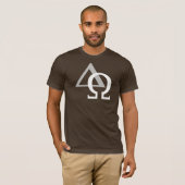 Alpha & Oméga 3 Gris Blanc TRANS PNG T-shirt (Voorkant volledig)