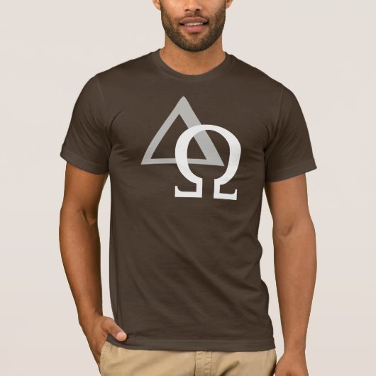 Alpha & Oméga 3 Gris Blanc TRANS PNG T-shirt (Voorkant)