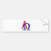 Alpha Omega Bumpersticker (Voorkant)