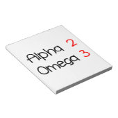 alpha omega notitieblok (Schuin)