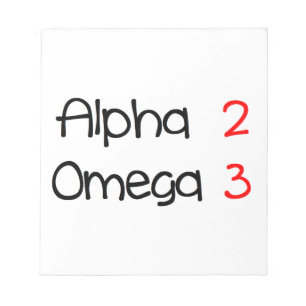 alpha omega notitieblok