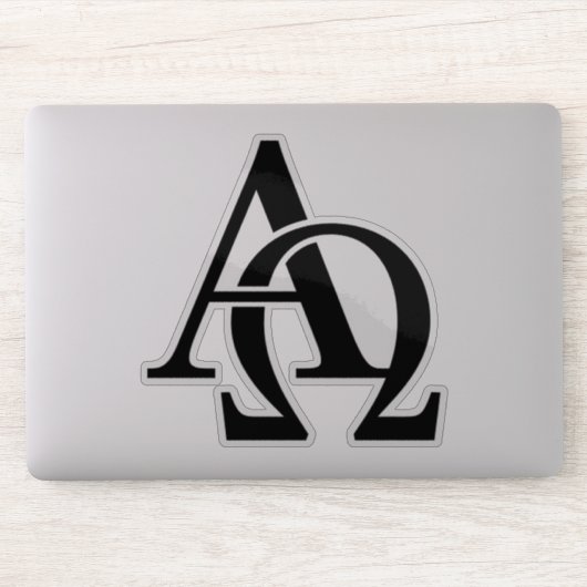 Alpha Omega Sticker (Computer)