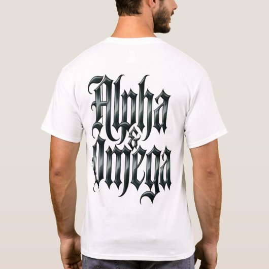 Alpha & Omega T-shirt (Achterkant)