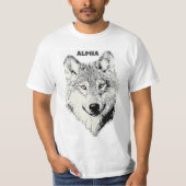 Alpha-ontwerp Mannen T-shirt (Voorkant)