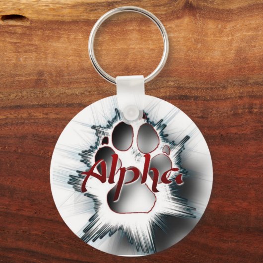 Alpha Paw Sleutelhanger (Voorkant)