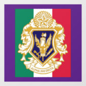 Alpha Phi Delta 8" x 8" Venster Cling Raamsticker (Vel)