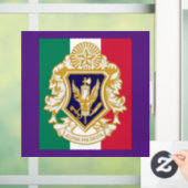 Alpha Phi Delta 8" x 8" Venster Cling Raamsticker (Huis)